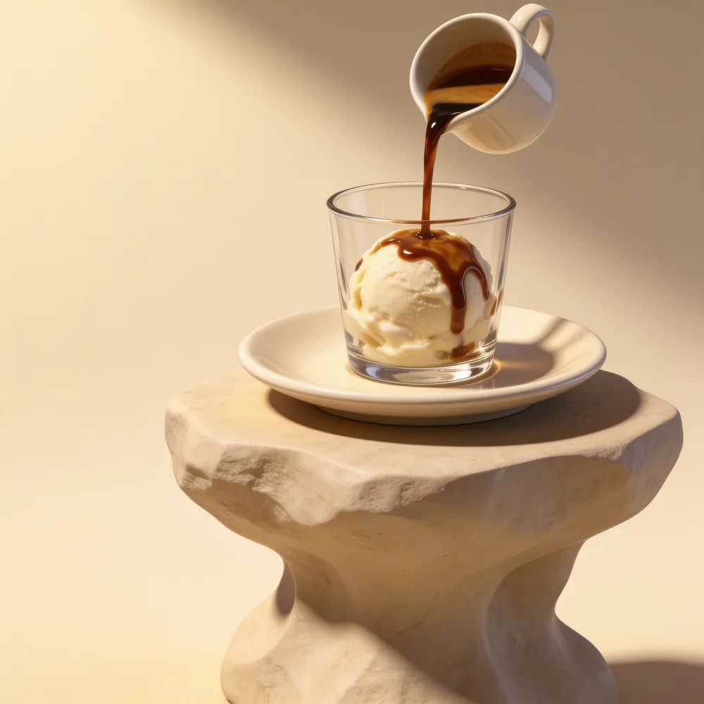Affogato al caffè