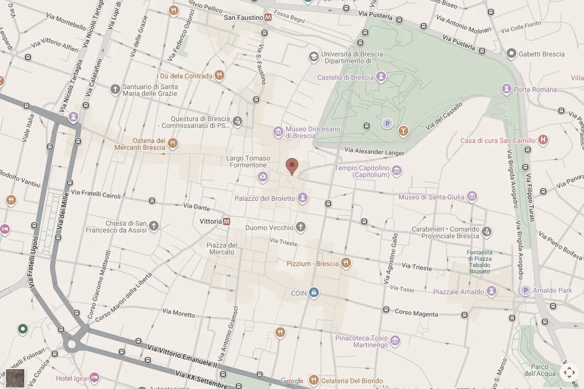 Mappa: Via dei Musei 23, Brescia