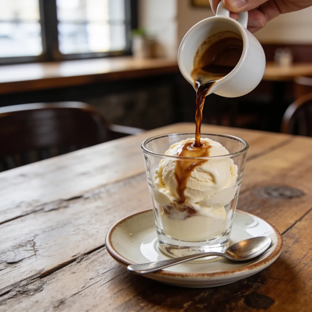 Affogato al caffè